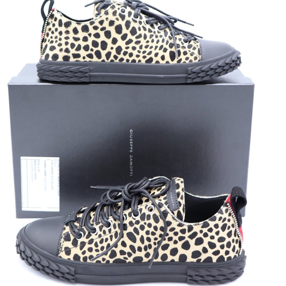NIB Giuseppe Zanotti Leopard Print Blabber Sneaker